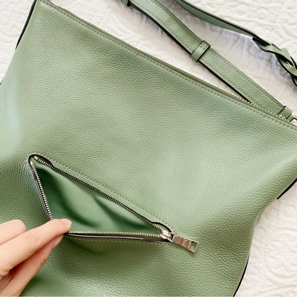 Coach Abby Leather Duffle‎ Tote Bag, Green - Picture 4 of 14